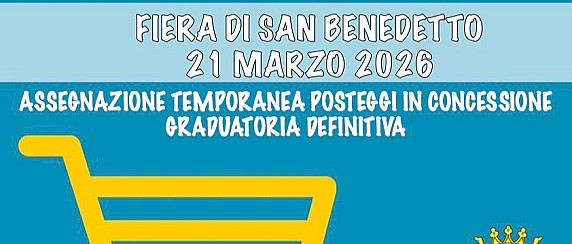 🛍 𝐅𝐢𝐞𝐫𝐚 𝐝𝐢 𝐒𝐚𝐧 𝐁𝐞𝐧𝐞𝐝𝐞𝐭𝐭𝐨 𝟐𝟎𝟐𝟔, 𝐩𝐮𝐛𝐛𝐥𝐢𝐜𝐚𝐭𝐚 𝐥𝐚 𝐠𝐫𝐚𝐝𝐮𝐚𝐭𝐨𝐫𝐢𝐚 𝐟𝐢𝐧𝐚𝐥𝐞