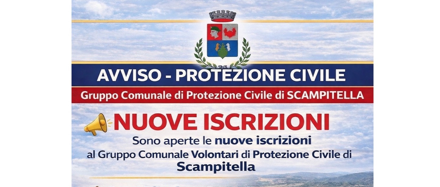Iscrizioni gruppo comunale di protezione civile