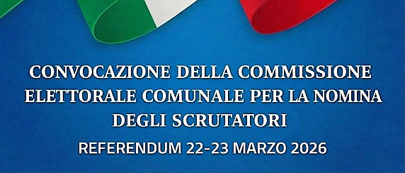 Convocazione Commissione  Elettorale  Comunale per la nomina degli scrutatori