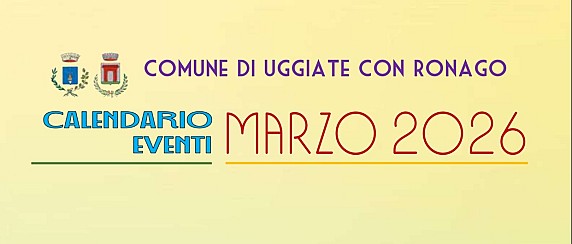 Calendario eventi marzo 2026