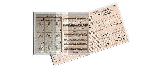 Avviso Tessere elettorali - Controllo spazi vuoti per l'apposizione del bollo di sezione