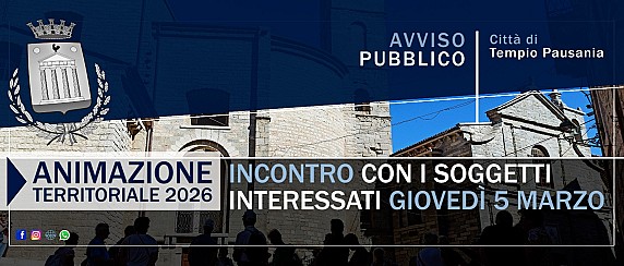 Animazione territoriale 2026