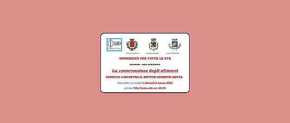 Incontro area scientifica "La conservazione degli alimenti" - 5 marzo 2026