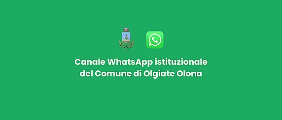 Canale WhatsApp istituzionale del Comune di Olgiate Olona