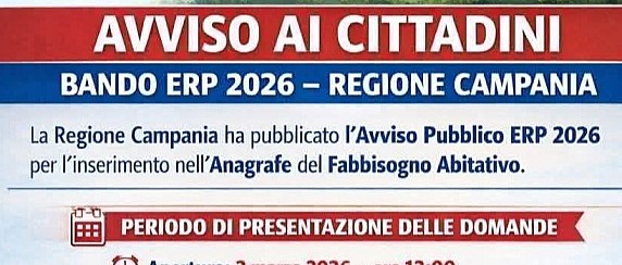 Alloggi ERP 2026, al via il nuovo avviso della Regione Campania.