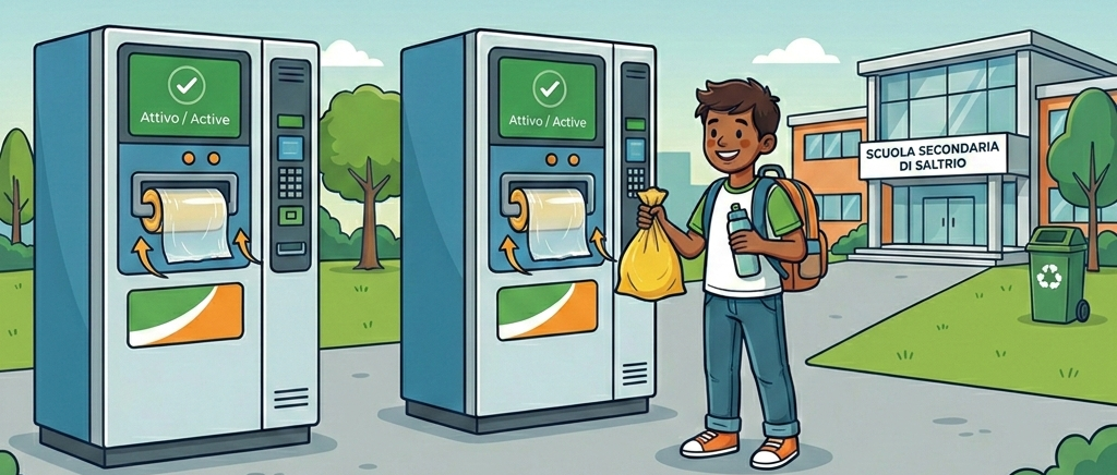 Attivazione dal 9 marzo del distributore automatico di sacchetti per la Raccolta Differenziata della Plastica