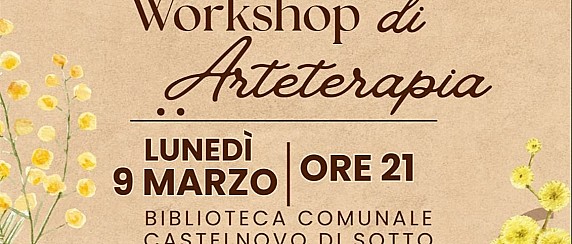 Lunedì 9 marzo un workshop di arteterapia in biblioteca