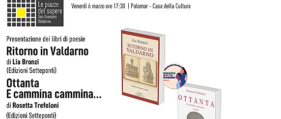 Piazze del sapere e Marzo per le donne: tre appuntamenti a Palomar nel fine settimana