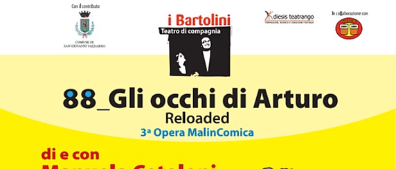 Venerdì 10 aprile alle 21,30 al cinema teatro Masaccio di San Giovanni Valdarno in scena lo spettacolo de I Bartolini TdC – Teatro di compagnia “88 – Gli occhi di Arturo”