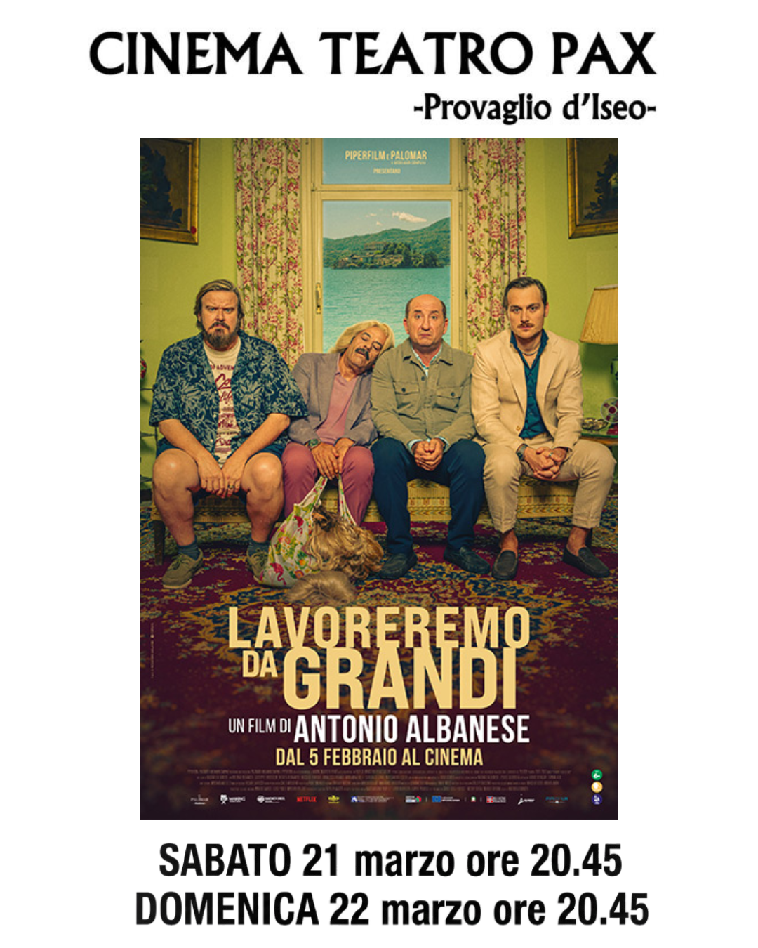 Lavoreremo da grandi