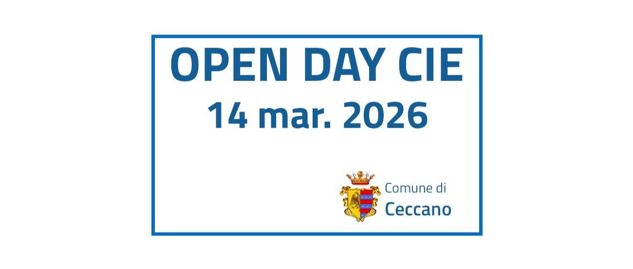 Open Day CIE - Apertura straordinaria dell'Ufficio Anagrafe