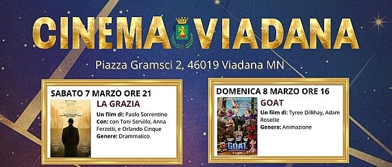 Cinema Viadana:   Programmazione marzo 2026