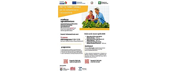 Presentazione Academy Agroalimentare: Percorsi formativi gratuiti e opportunità di lavoro
