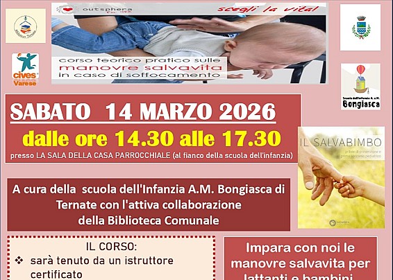 Corso manovre salvavita per lattanti e bambini