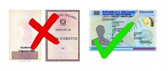 AVVISO DI SCADENZA DELLE CARTE D'IDENTITA' CARTACEE - 3 AGOSTO 2026