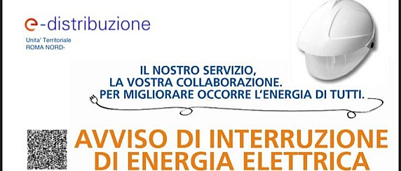 E-Distribuzione informa: prossime interruzioni programmate di corrente per lavori sugli impianti