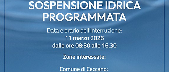 ACEA – Sospensione idrica programmata