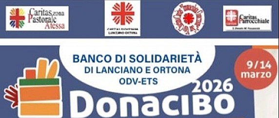 Dona Cibo 2026 è un'iniziativa nazionale di raccolta di generi alimentari non deperibili nelle scuole, destinata alle famiglie bisognose, promossa dai Banchi di Solidarietà.
