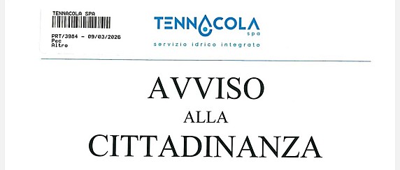 Avviso alla cittadinanza