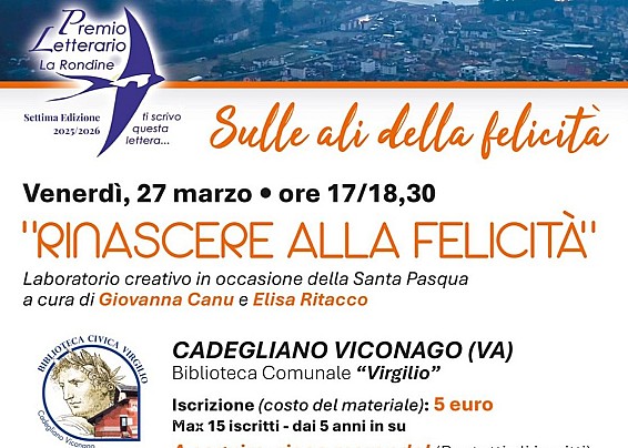 LABORATORIO CREATIVO PASQUALE "RINASCERE ALLA FELICITA'"