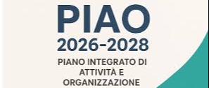 P.I.A.O. 2026/2028  - Sottosezione "Rischi corruttivi e trasparenza" - Avviso pubblico per la consultazione degli stakeholders