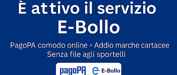 è attivo il servizio e‑bollo: la marca diventa digitale