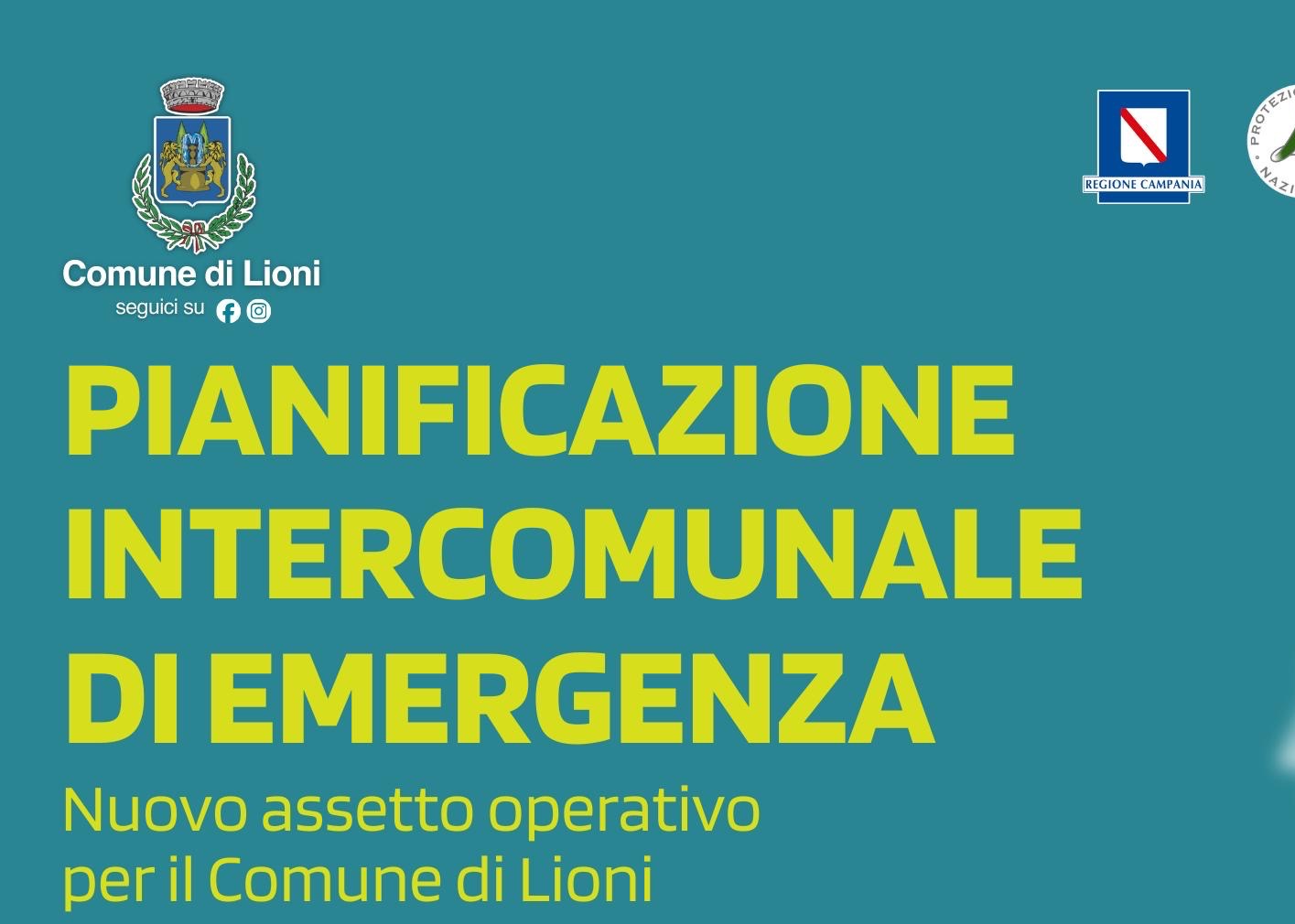 INCONTRO PUBBLICO: PIANIFICAZIONE INTERCOMUNALE DI EMERGENZA