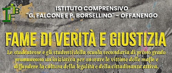 XXXI Giornata della memoria e dell'impegno in ricordo delle vittime innocenti delle mafie