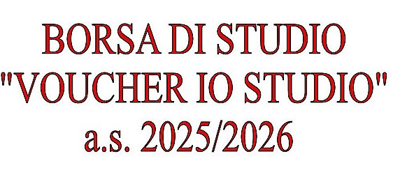 DIRITTO ALLO STUDIO SCOLASTICO - VOUCHER IO STUDIO A.S. 2025/2026