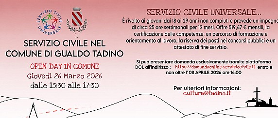 Open Day dedicato al Servizio Civile Universale