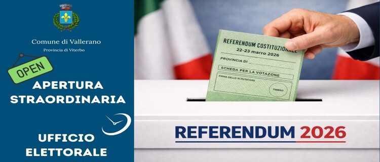 Apertura straordinaria dell’Ufficio Elettorale
