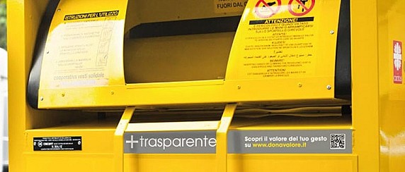 Nuovi cassonetti per la raccolta di indumenti usati