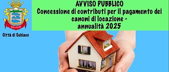 ⚠️ 𝐀𝐕𝐕𝐈𝐒𝐎 𝐏𝐔𝐁𝐁𝐋𝐈𝐂𝐎: 𝐂𝐨𝐧𝐜𝐞𝐬𝐬𝐢𝐨𝐧𝐞 𝐝𝐢 𝐜𝐨𝐧𝐭𝐫𝐢𝐛𝐮𝐭𝐢 𝐩𝐞𝐫 𝐢𝐥 𝐩𝐚𝐠𝐚𝐦𝐞𝐧𝐭𝐨 𝐝𝐞𝐢 𝐜𝐚𝐧𝐨𝐧𝐢 𝐝𝐢 𝐥𝐨𝐜𝐚𝐳𝐢𝐨𝐧𝐞 - 𝐚𝐧𝐧𝐮𝐚𝐥𝐢𝐭𝐚̀ 𝟐𝟎𝟐5 🏠