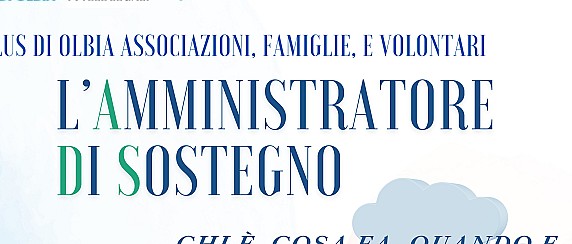 amministratore di sostegno: incontri informativi e corso di formazione