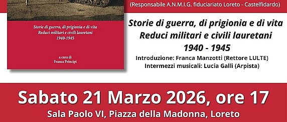'E niente fu più come prima' di Franca Principi (evento spostato in sala Paolo VI)