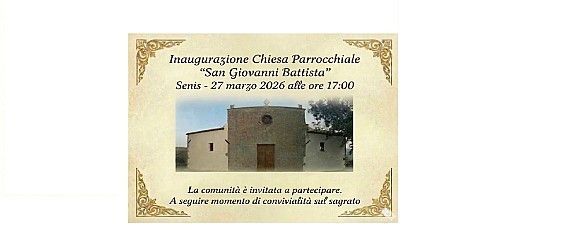 Inaugurazione della "Chiesa  Parrocchiale San Giovanni Battista", INVITO ALLA POPOLAZIONE