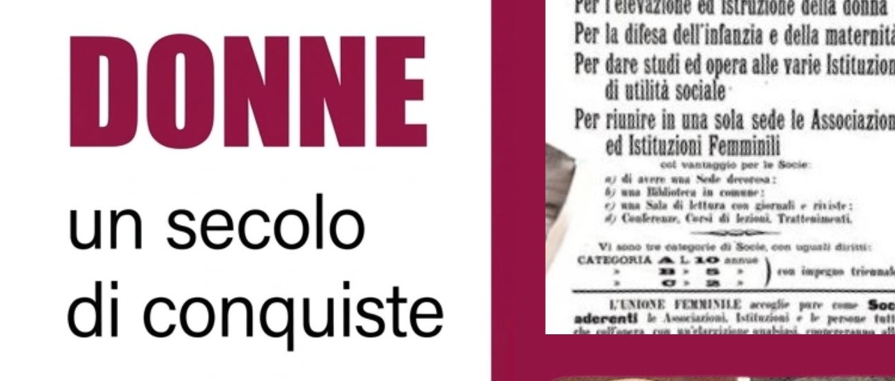 Mostra "Donne un secolo di conquiste"