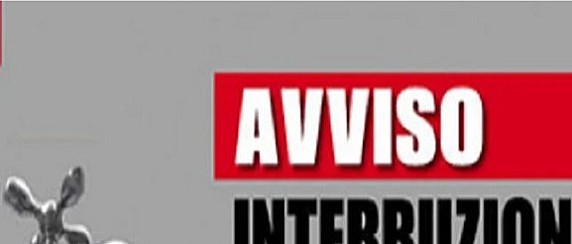 Avviso ai cittadini - Interruzione Servizio idrico