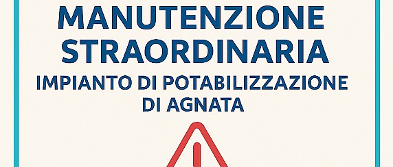 Abbanoa, disservizio idrico programmato: fermo impianto potabilizzazione Agnata