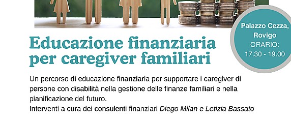 Corso sull'educazione finanziaria rivolto ai caregiver di persone con disabilità