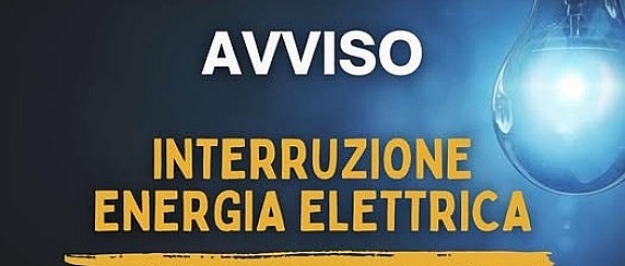 AVVISO DI INTERRUZIONE DI ENERGIA ELETTRICA