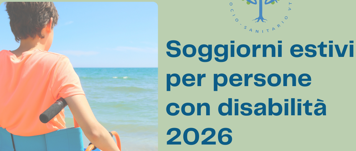 SOGGIORNI ESTIVI PER PERSONE CON DISABILITA', DOMANDE ENTRO IL 24 APRILE 2026