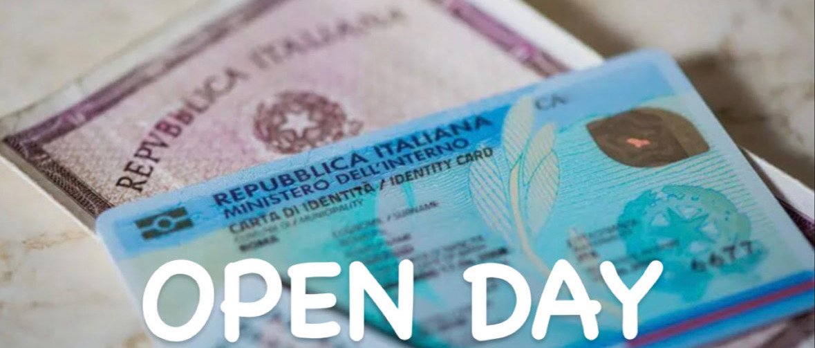 OPEN DAY RILASCIO CARTA IDENTITA' ELETTRONICA