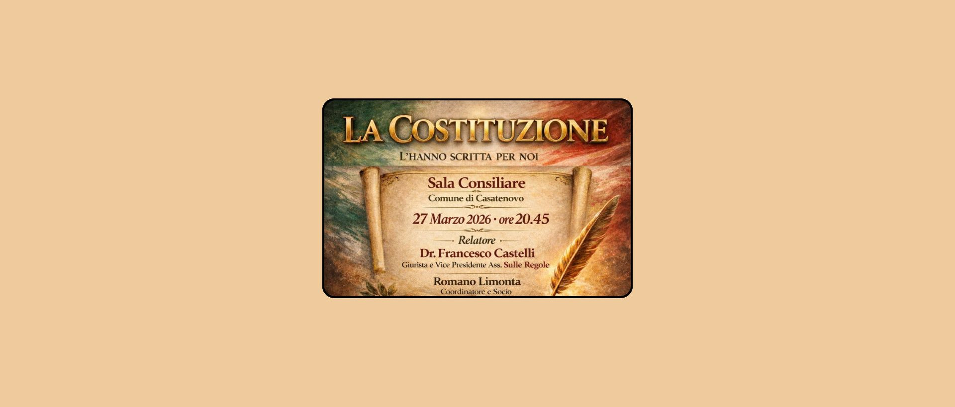 La costituzione l’hanno scritta per noi