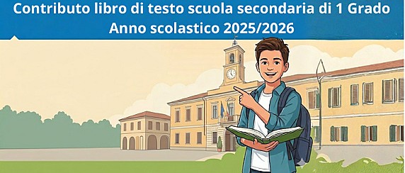 Contributo libro di testo scuola secondaria di 1 Grado Anno scolastico 2025/2026