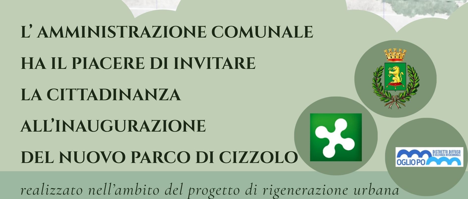 Inaugurazione nuovo Parco di Cizzolo - domenica 29 marzo ore 12.00