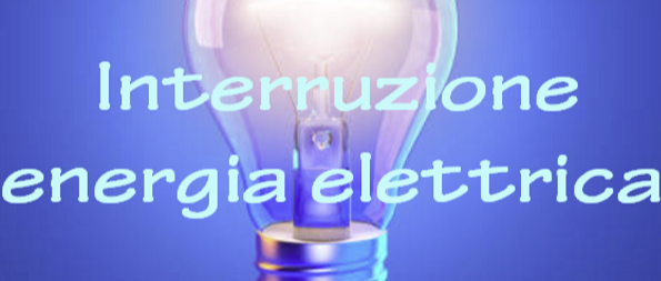 Avviso interruzione di energia elettrica 31 Marzo 2026