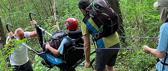 Una giornata dimostrativa sull’utilizzo pratico della joelette