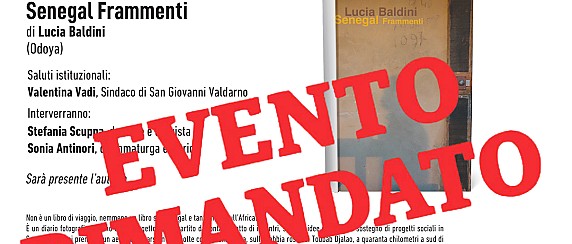 Rinviato l’incontro con Lucia Baldini
