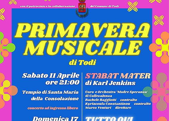 PRIMAVERA MUSICALE DI TODI - Il programma della Rassegna
